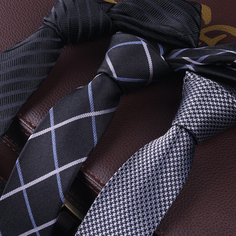 8厘米宽男士正装商务衬衫领带真丝桑蚕丝领带手打懒人款Silk Tie