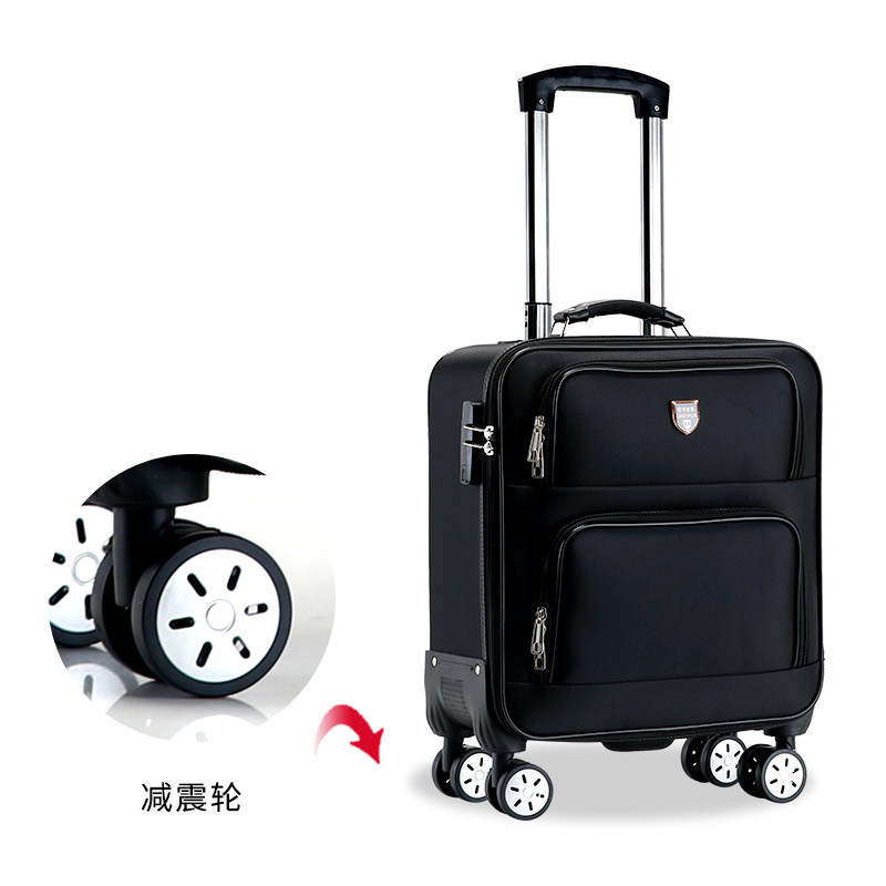 商务密码箱登机箱18寸行李箱布箱轻便静音牛津布旅行箱免托运皮箱