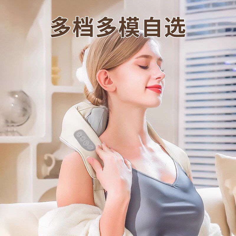颈椎按摩器脖子肩膀仪肩部全自动揉捏背部劲全身电动加热正品家用