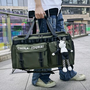 双肩包多功能手提旅行包大容量健身包男运动训练包短途行李收纳袋