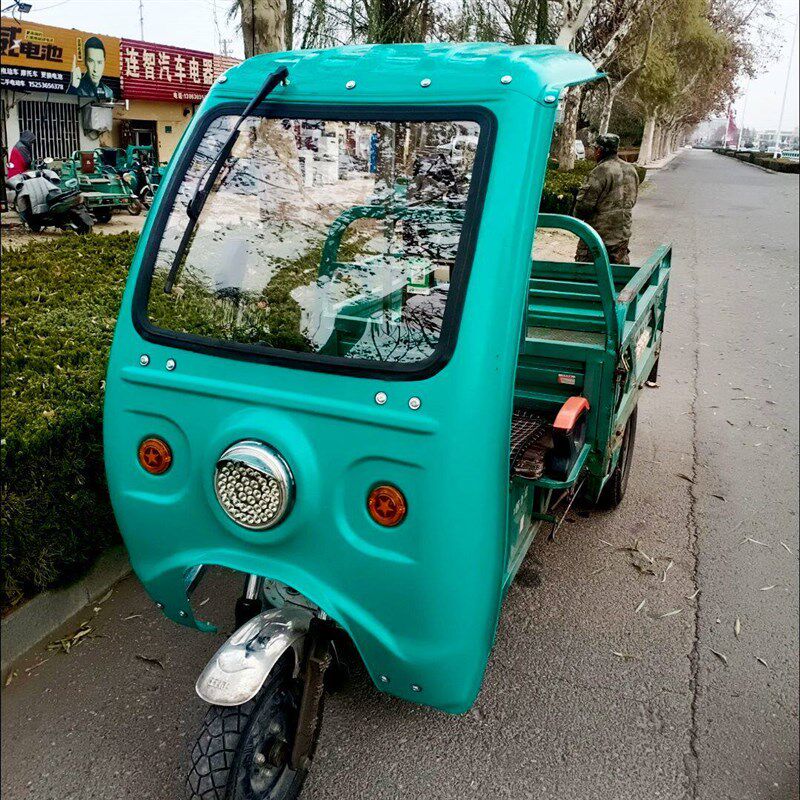 电三轮车挡风玻璃保暖三轮车通用电动三轮车棚子防风防雨前遮阳棚