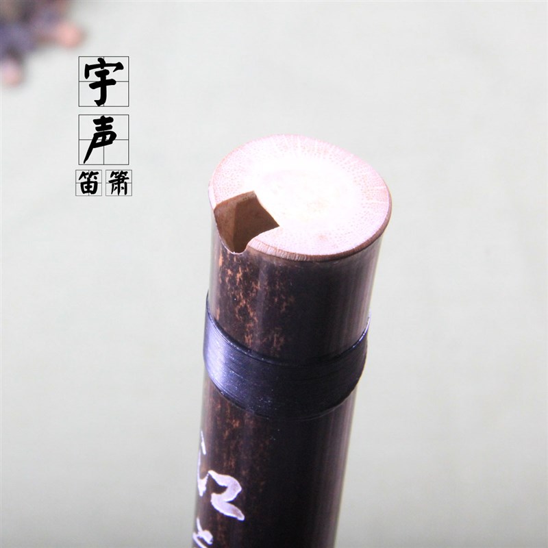 二节箫初学乐器包邮/四年老料紫竹洞萧G调8孔可选/专业接铜短萧