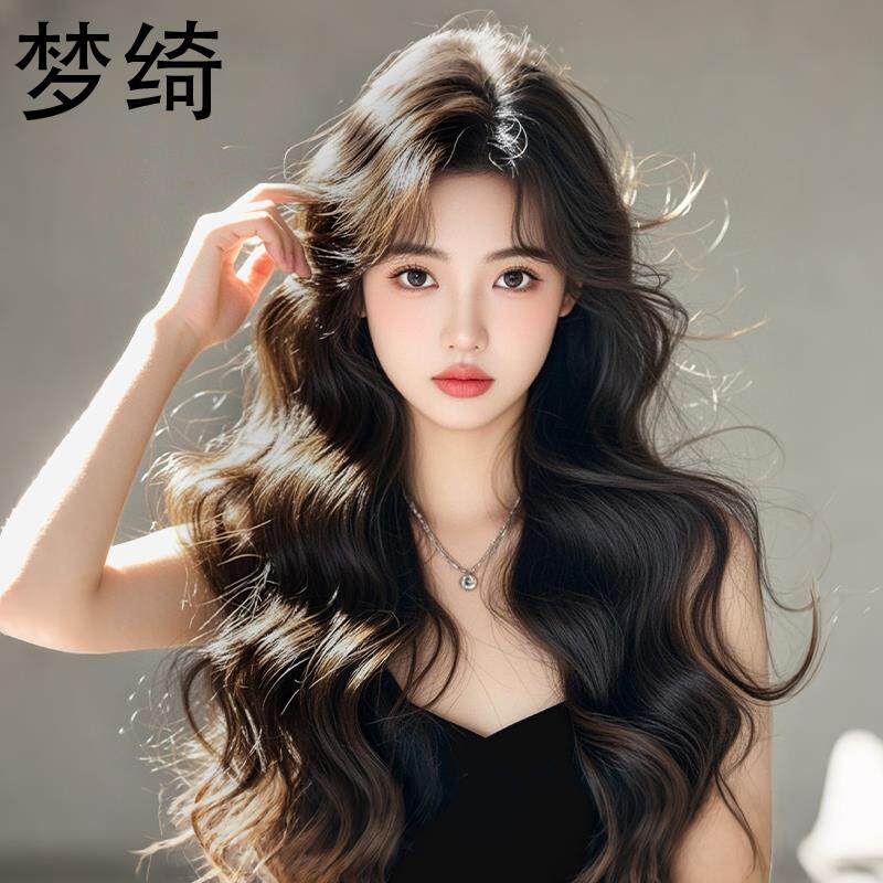 假发大波浪长卷发假发全头套女真人发丝自然全头套逼真自然假发