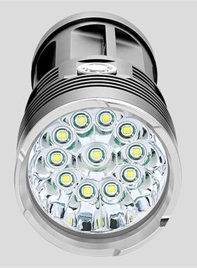 强光3/4/5/6/7/8/9/10/11核T6 LED 神级4节18650锂电池3档手电筒