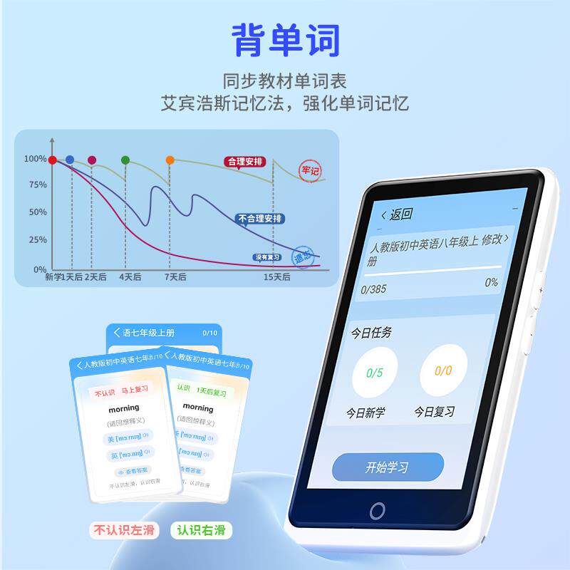 新版听力宝英语随身听小学初中高中课本同步全科学习机翻译复读机