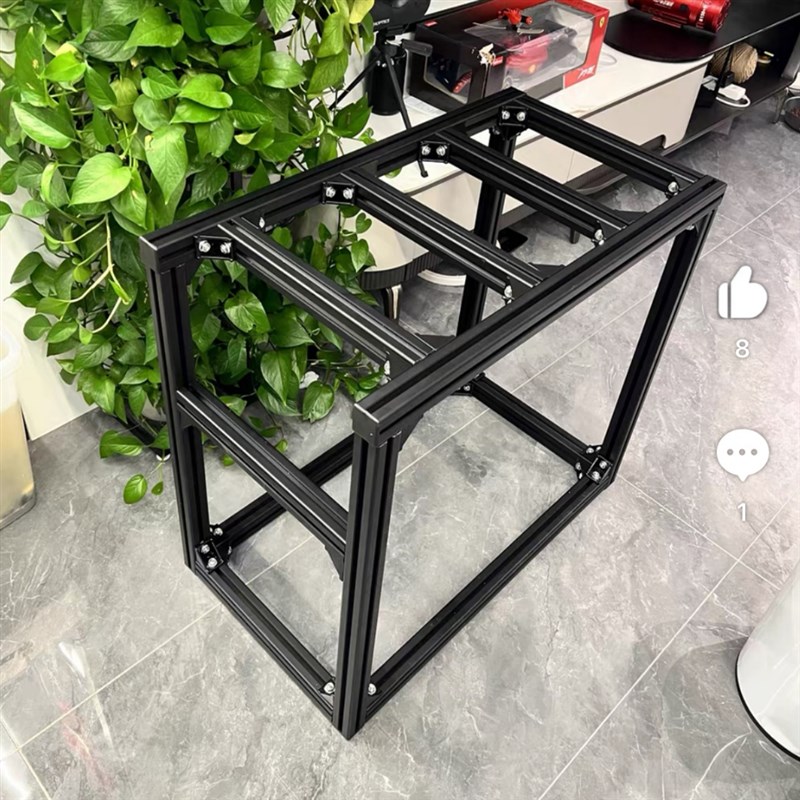 铝合金型材鱼缸架龟缸底柜底座铝挤型材料专用承重框架工业风定制