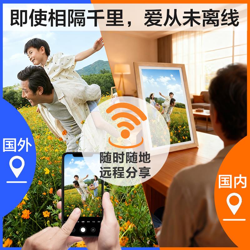 电子相册云相框照片显示屏家用挂墙摆台智能数码画框婚礼父母礼物
