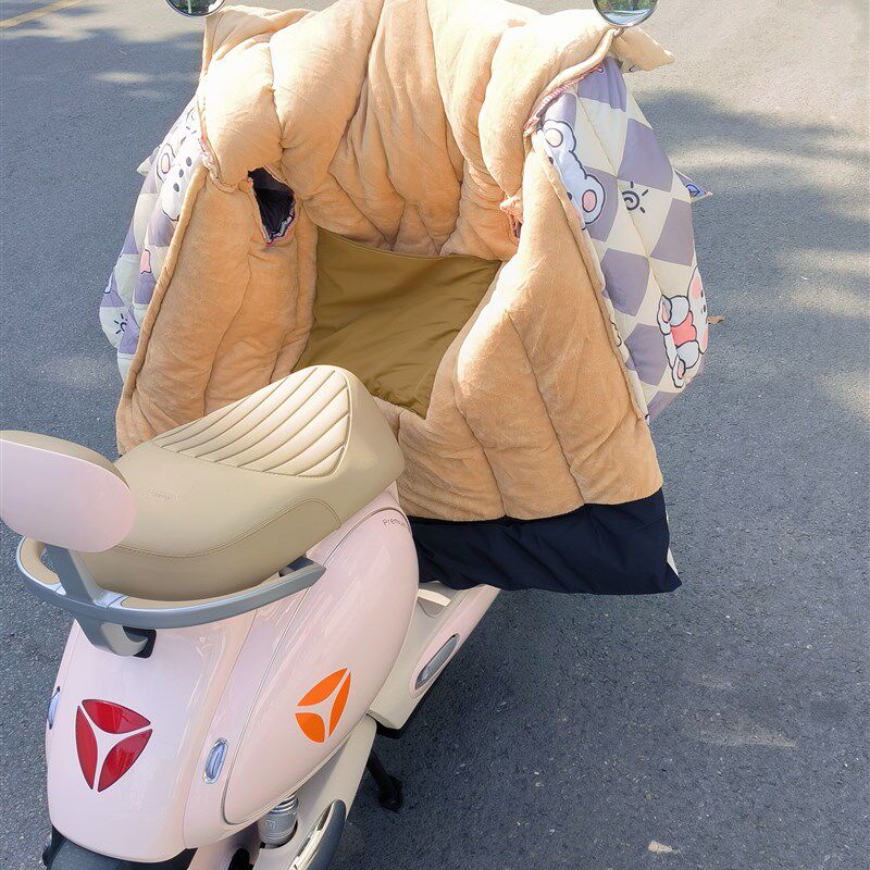 电动车挡风被冬季加厚挡风被特厚档风被防水防寒特厚加绒挡风被