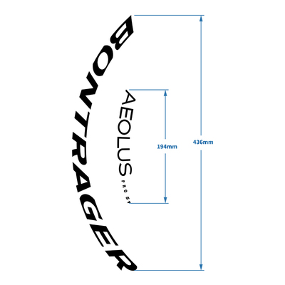 棒槌哥Bontrager Aeolus Pro 51 TLR轮组贴公路自行车碳刀圈贴纸
