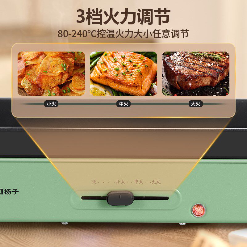 扬子电烤盘家用烤肉锅不粘烤肉盘电烤炉多功能分体烤锅烧烤煎肉锅