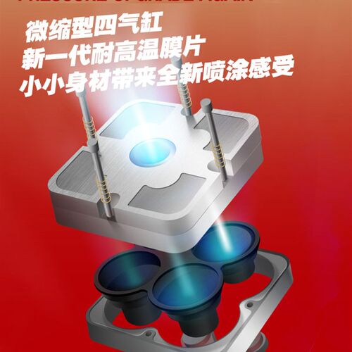 奇多模型 喵匠便携气泵模型喷涂充电喷笔气泵气压自启停HM-02 PRO