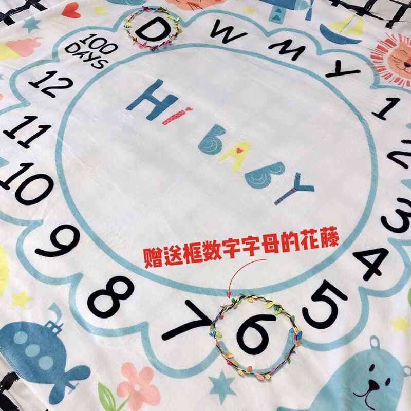 小清新宝宝拍照背景布婴儿摄影道具儿童摄影服饰新生儿艺术照毛毯