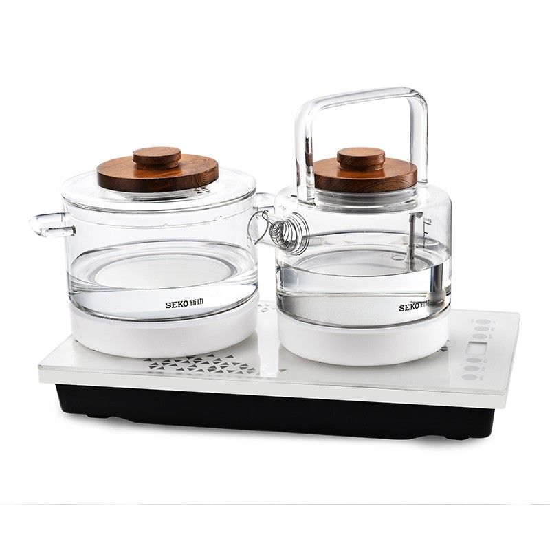 Seko/新功 W6全自动底部上水电热水壶玻璃烧水壶家用煮茶器花茶壶