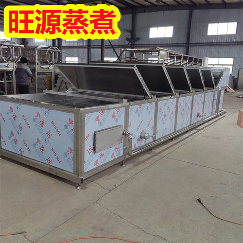 丸子蒸煮流水线 蒸煮漂烫丸子线厂家 蒸煮漂烫设备旺源机械