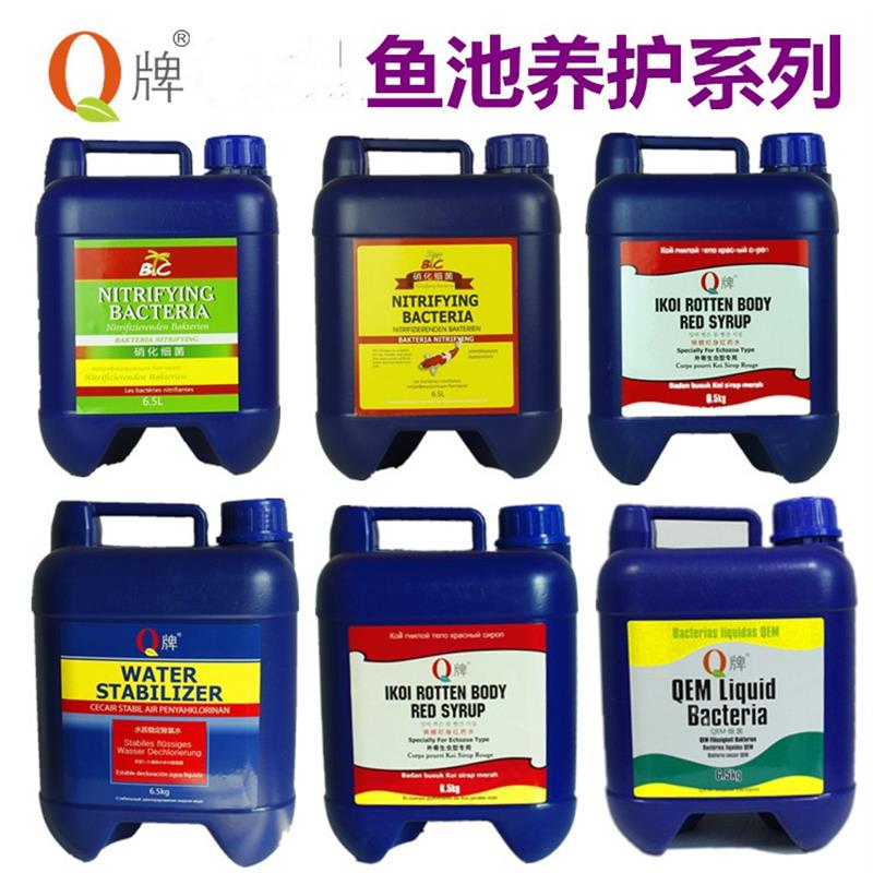 锦鲤鱼池鱼塘专用养护系列硝化细菌除绿水杀虫杀菌交叉感染包邮5L