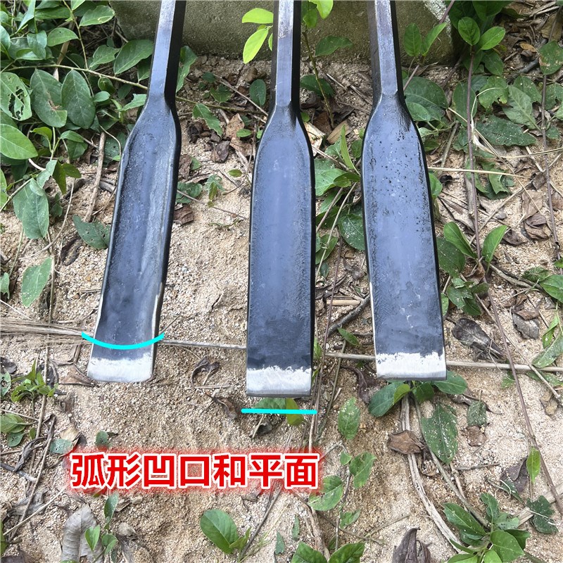 弹簧钢锻打重型铁锹 铲子一体高锰钢竖直锹野外挖土树苗植树铁锹