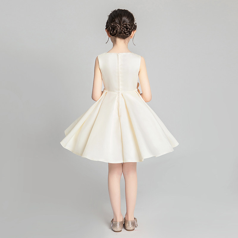 儿童礼服女童汉服中国风小女孩主持人模特走秀钢琴古筝演奏服洋气