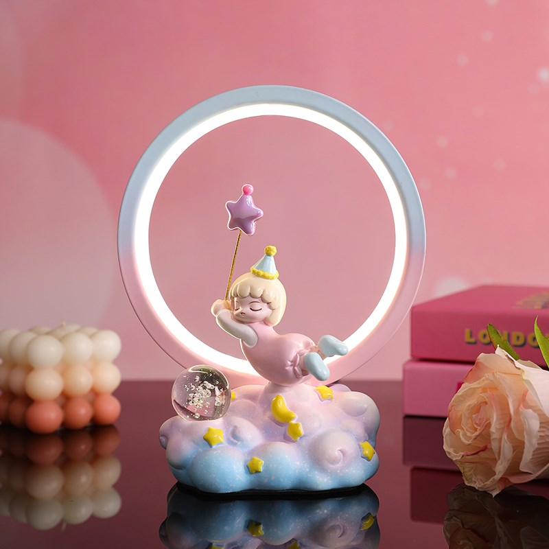 毕业礼物送女生可爱公主风少女小夜灯卧室房间装饰品摆件生日礼物