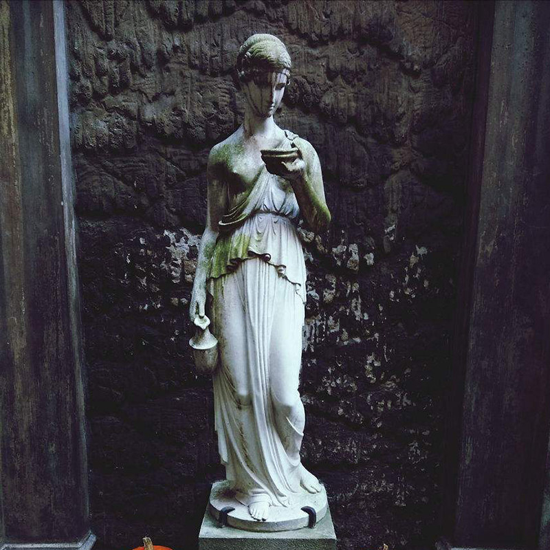 欧式大型落地人物田园庭院花园水池循环流水装饰品摆设水景鱼池