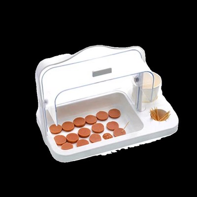 超市水果试吃架试吃台 展示架 食品烘焙专用立式升降免费品尝盒子