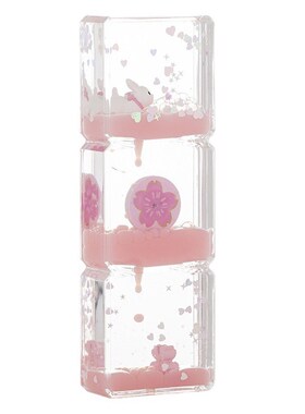 可爱樱花兔油漏动感滑梯创意桌面摆件治愈解压流沙漏女孩生日礼物