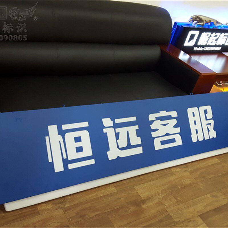 吊牌灯箱定做不锈钢镂空发光字商场悬挂指示牌双面吸塑招牌门头字