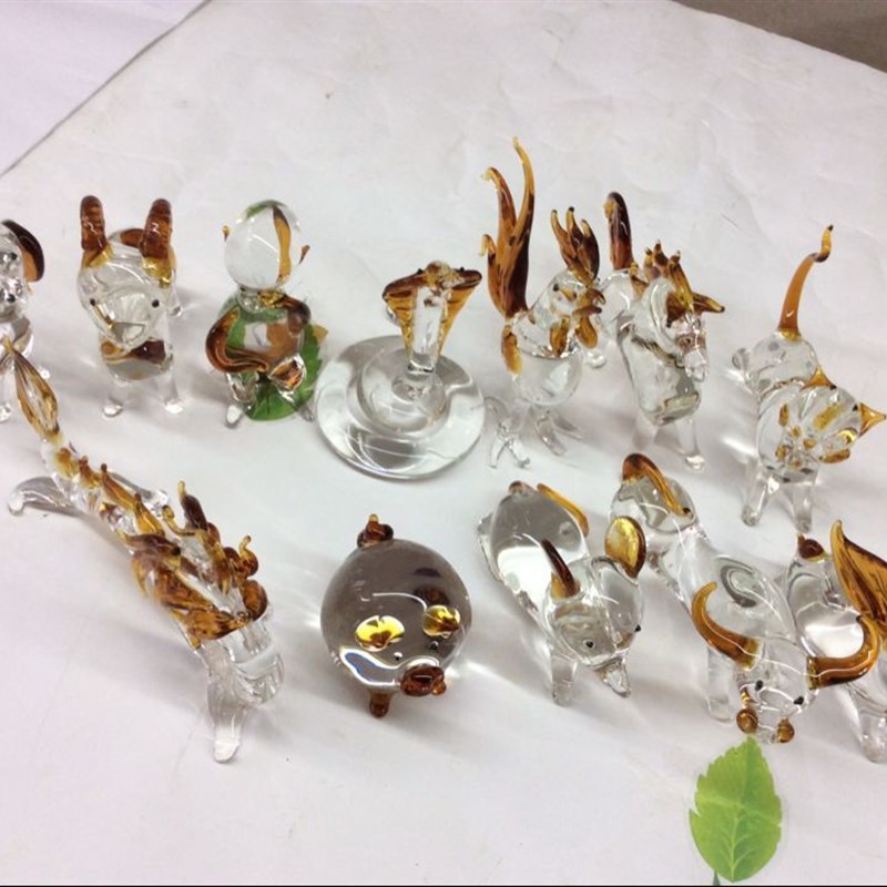 12生肖全套水晶十二礼品生日礼物女摆件鼠牛虎兔龙蛇马羊猴鸡狗猪