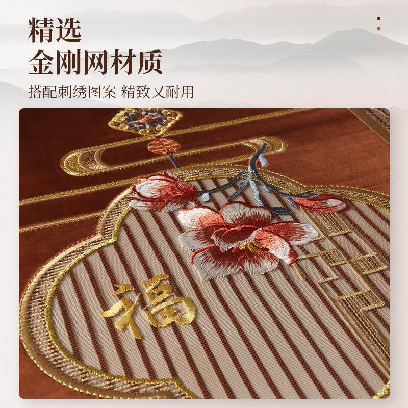 门帘防蚊隔断帘子家用卧室免打孔磁性中式纱门窗全磁铁条自吸蚊帐