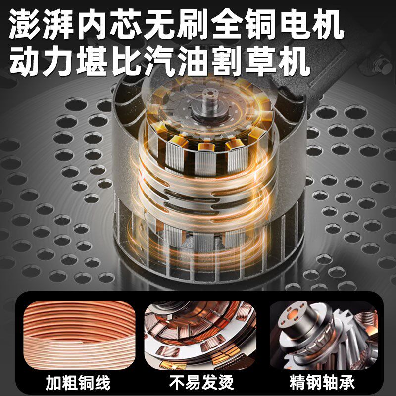 新款电动割草机无刷大功率工业农用锂电除草充电式多功能锄草神器