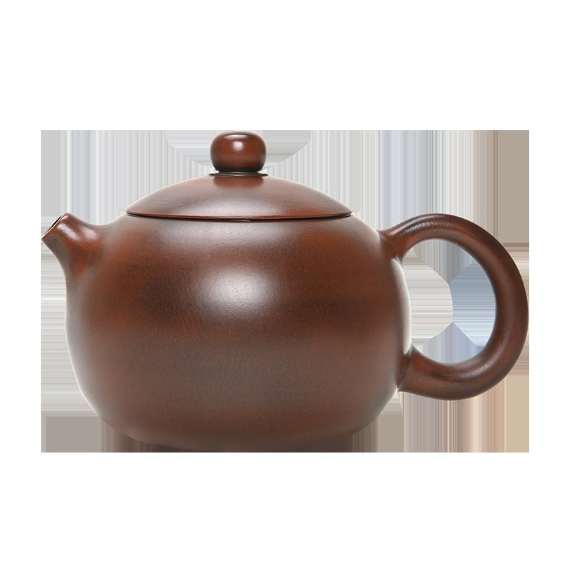 坭兴陶西施壶梁业兰纯手工制作水平壶泡茶陶壶光素仿古壶茶具单壶
