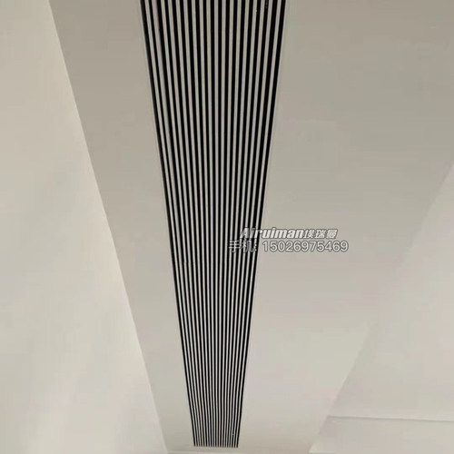 ABS无边框出风口 中央空调嵌入式百叶格栅铝合金加长线条设计