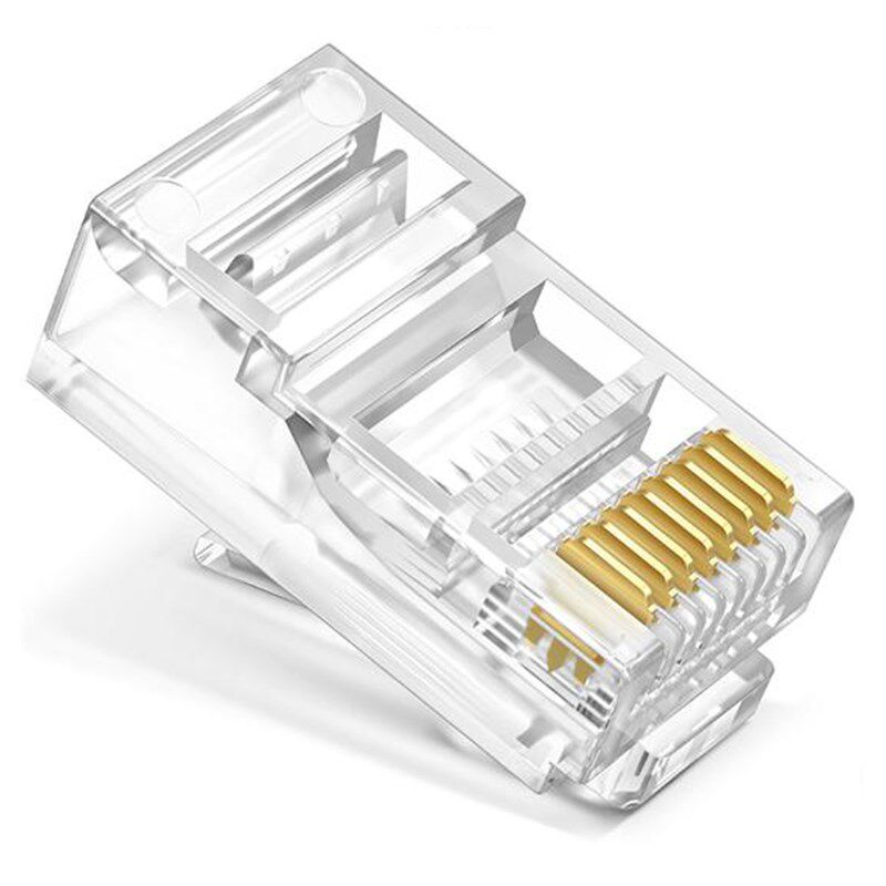 信霆 XTCR010 RJ45-8P8C50U非屏蔽100个超五类非屏蔽水晶头1包