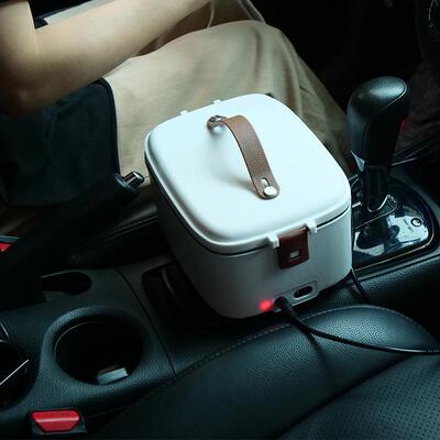 车载电热饭盒大容量便携式插电加热免注水饭盒1.8L110V220V12V24V