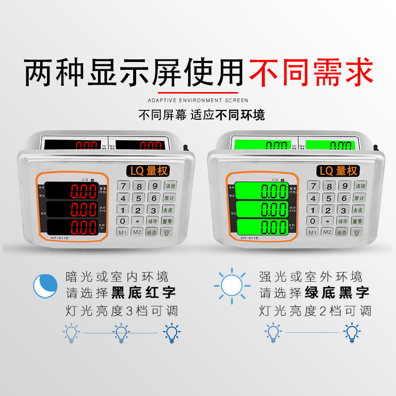 带轮折叠500公斤电子磅秤商用秤1000kg大型称重货物300KG台称加厚