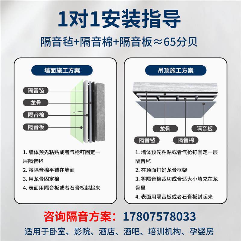 隔音棉墙体防火聚酯纤维吸音棉消音棉隔音板材料卧室家用填充吊顶