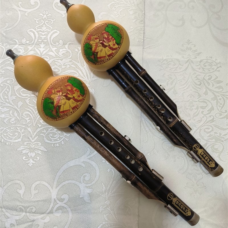 天然紫竹葫芦丝乐器C调降b调G调F调小学生儿童初学者入门专业演奏