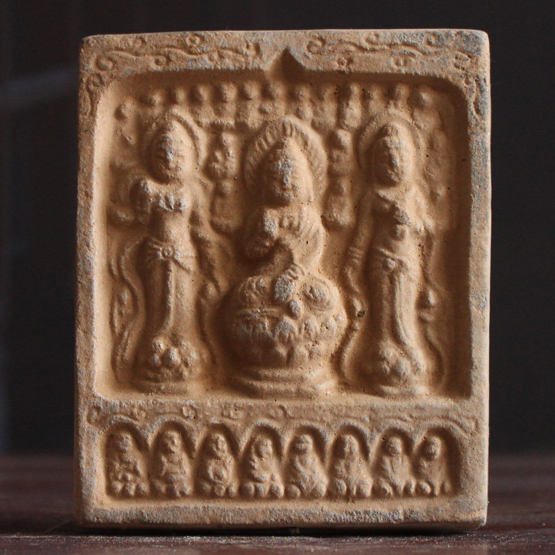仿古砖雕佛像陶器壁画汉砖古砖艺术品中式家居建筑装饰品供奉佛砖