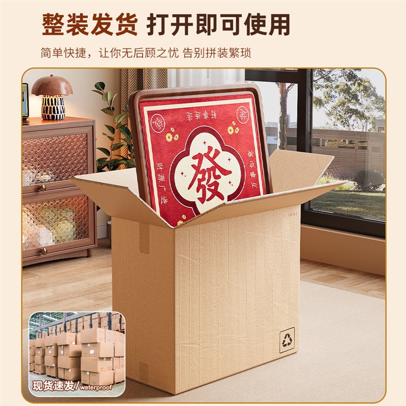 麻将桌家用可折叠手搓四方棋牌简易两用手麻餐桌麻雀台手动麻将台