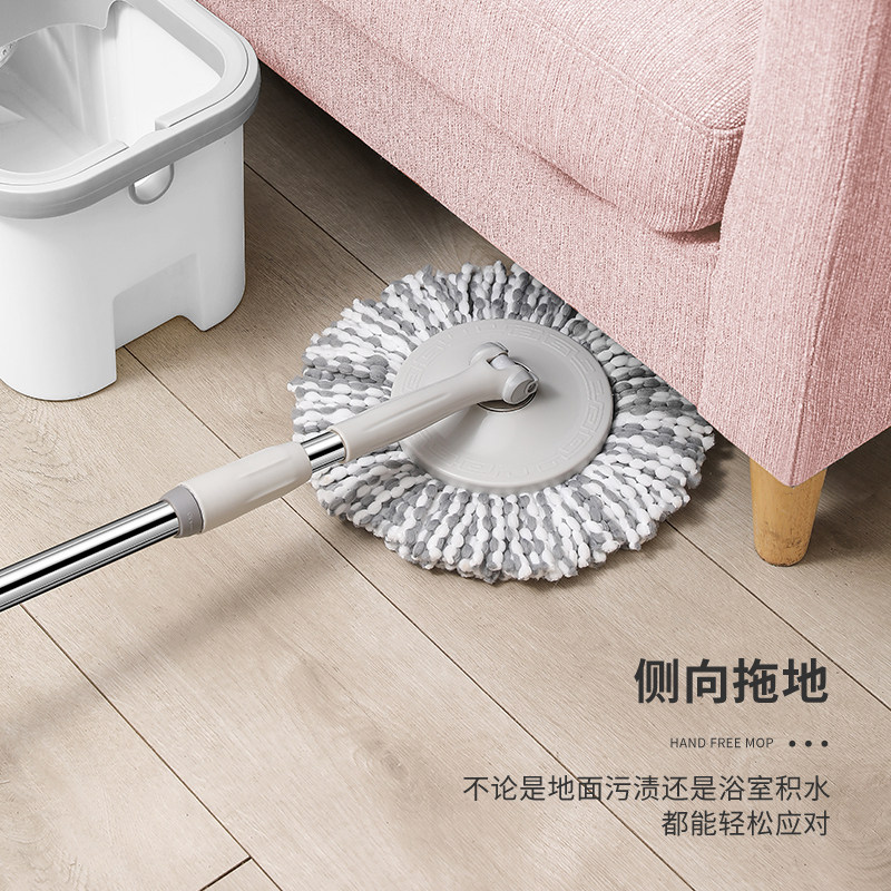 懒人免手洗旋转拖把家用拖布甩桶拖把带桶一体拖地桶收纳自动排水