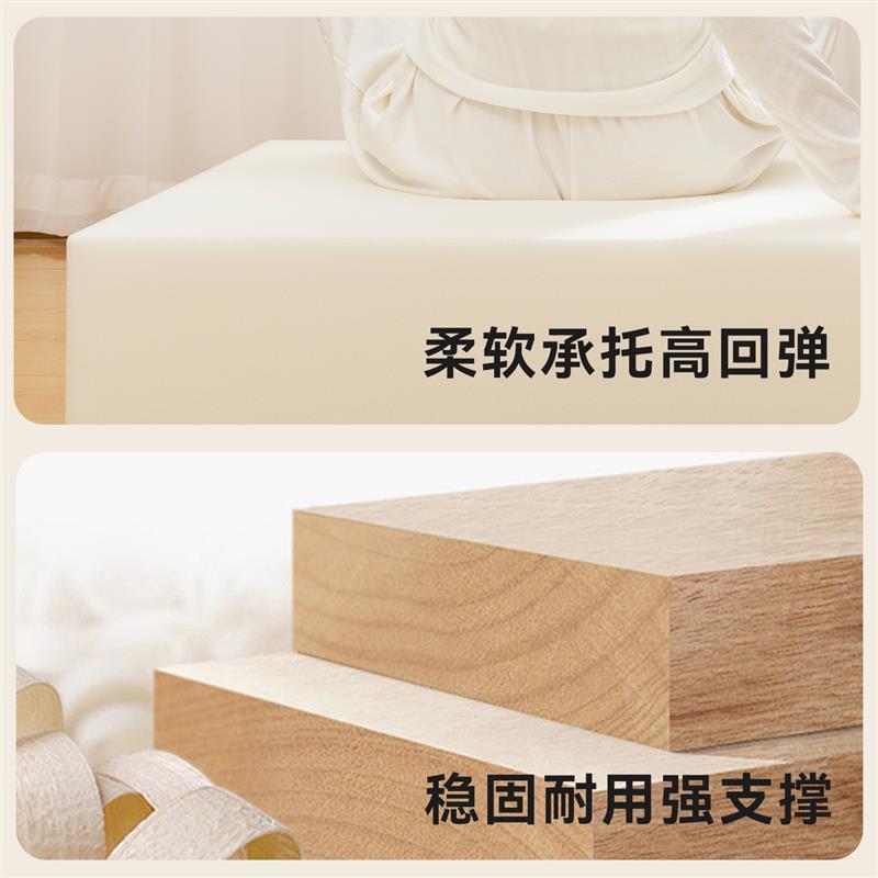 定制免洗泰迪绒飘窗垫窗台垫轻奢四季通用2026新款阳台改造坐垫子