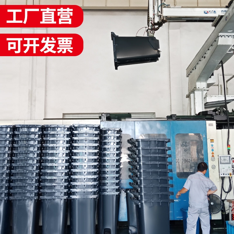 户外商用垃圾桶厨房脚踏式大号脚踩果皮箱餐饮物业环卫带轮子带盖