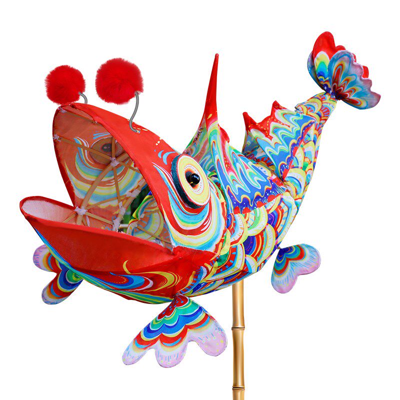 龙之音非遗竹编鱼灯 手工diy材料包传统节庆巡游花灯古风汉服灯笼