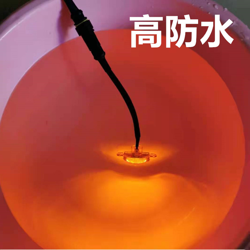 汽车中网装饰小黄灯改装 越野车通用led爆闪日行灯前脸中网灯高亮