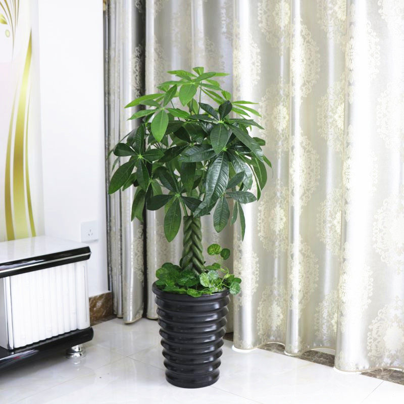 仿真发财树植物假花客厅假树大型落地花艺塑料花盆景盆栽装饰包邮