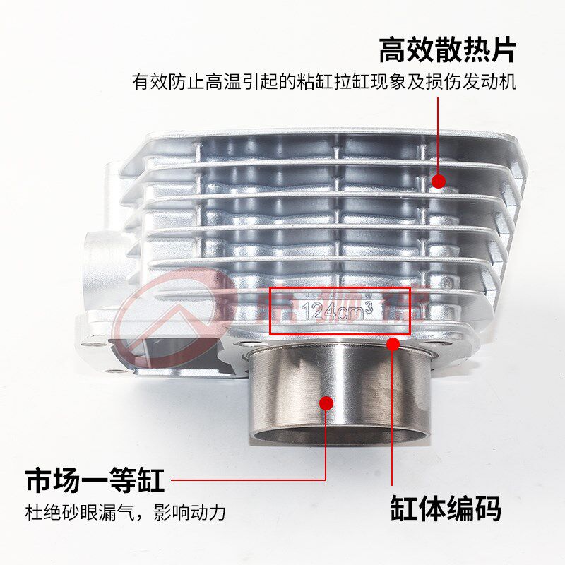适用摩托车钱江CG125 150珠江ZJ125男装车摩托车套缸 气缸 活塞环