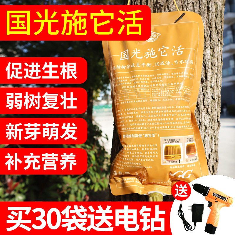 国光施它活大树营养液吊针液果树激活液树木移栽生根液植物输液袋