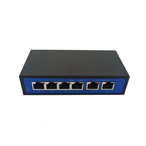 4+2百兆6口标准非标POE交换机监控楼宇对讲无线AP12V15V18V24V48V