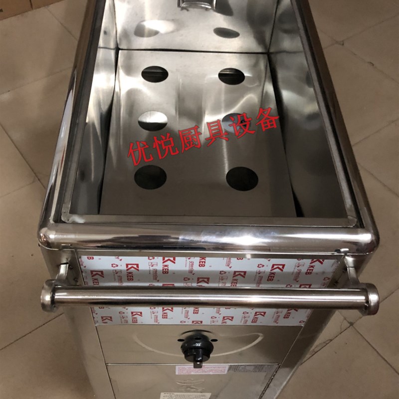 不锈钢燃气熟笼车商用小蒸笼电热保温港式早茶点心车送餐车手推车