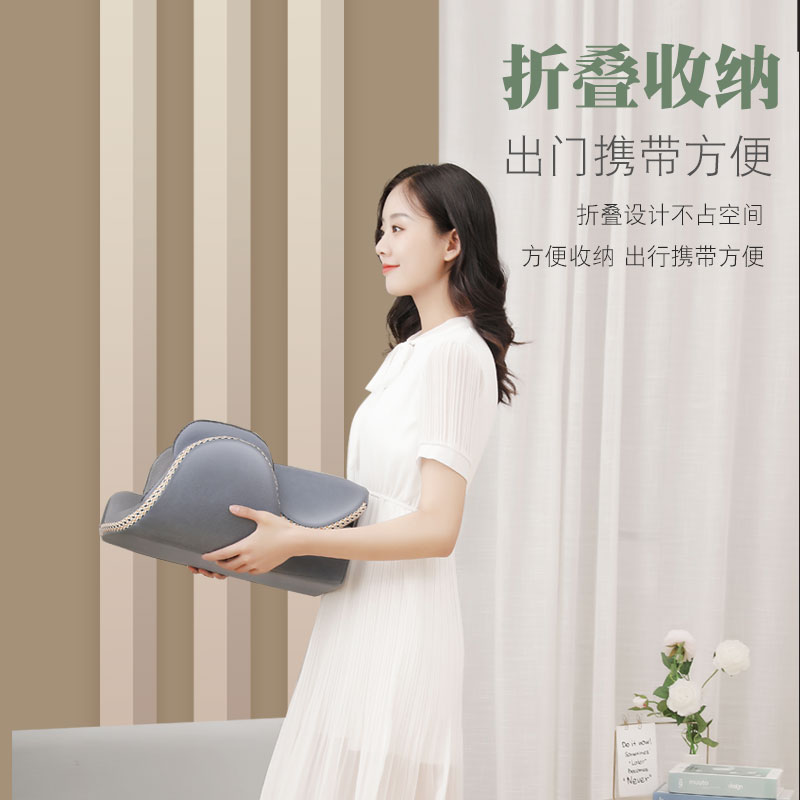 多功能背部腰部腰椎臀部热敷揉捏按摩器电动气囊家用办公靠垫椅垫