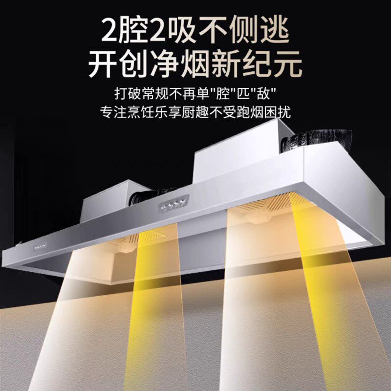 抽油烟机商用大吸力静音净化器一体小型饭店专用家用厨房土灶排烟